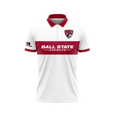 Ball State | White | Quarter Zip Polo