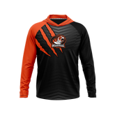 Belleville High School Raglan Long Sleeve Hooded T-Shirt