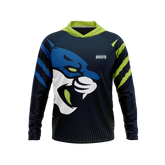 Bryant Stratton Rochester | Phantom Series | Raglan Long Sleeve Hooded T-Shirt