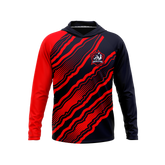 Davis Public Schools | Phantom Series | Raglan Long Sleeve Hooded T-Shirt