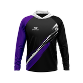 Phantom Series | Raglan Long Sleeve Hooded T-Shirt Team Design - Netz