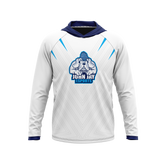 John Jay College Wholesale | Raglan Long Sleeve Hooded T-Shirt