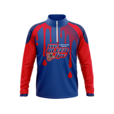 WeBleedFPV | Immortal Series | Red Quarter Zip Pullover