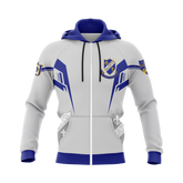 St John Lutheran Full Zip Hoodie White