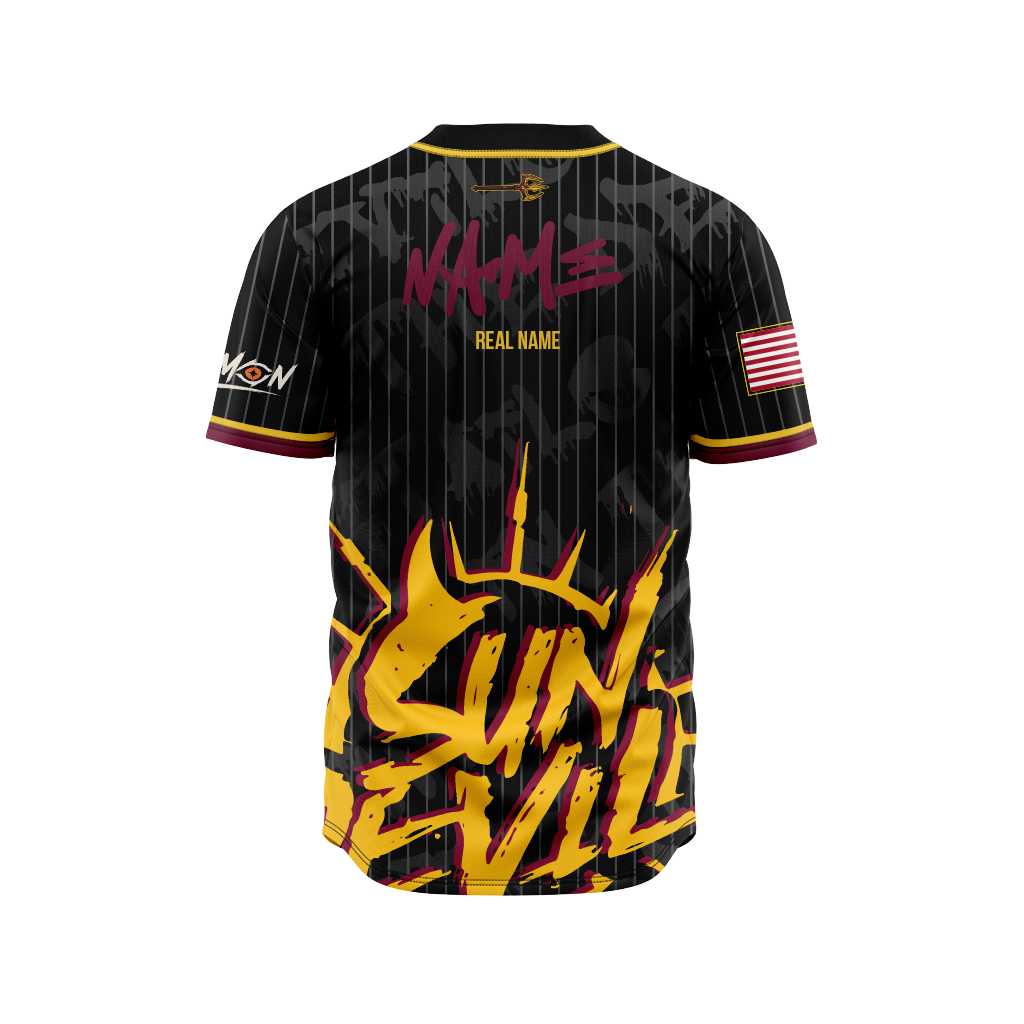 Arizona State University | Sublimated |  Baseball Jersey