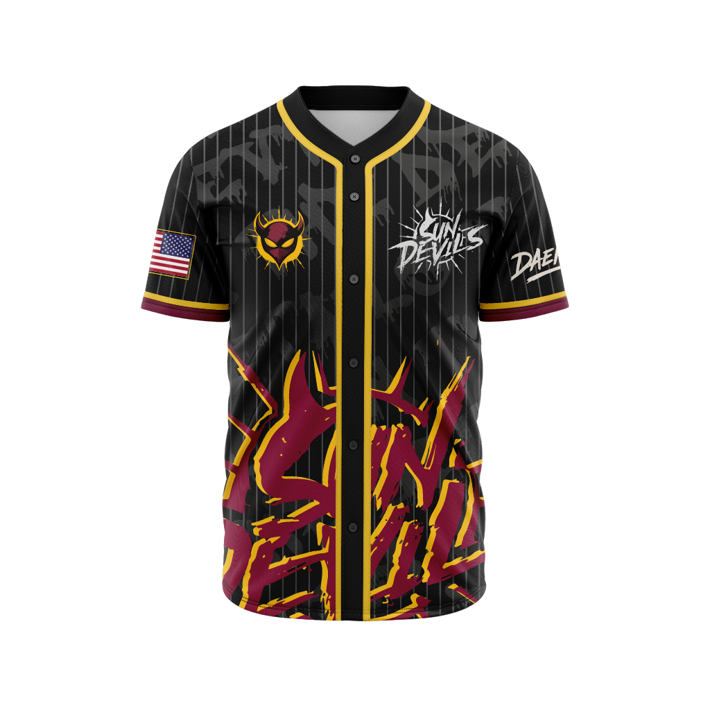 Arizona State University | Sublimated |  Baseball Jersey