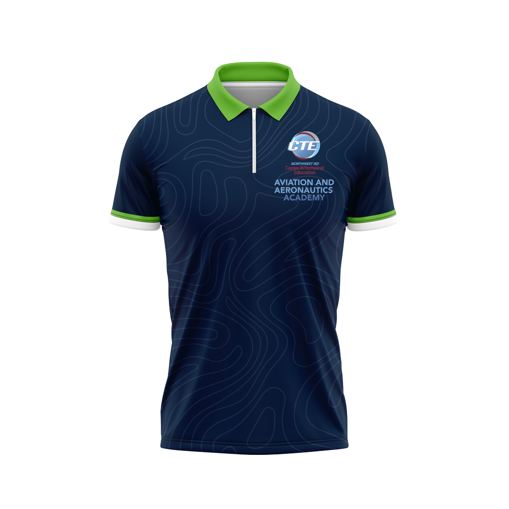 Aviation and Aeronautics Academy | Quarter Zip Polo