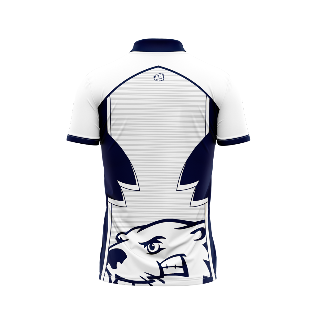 BVU Esports | Immortal Series | Quarter Zip Polo White