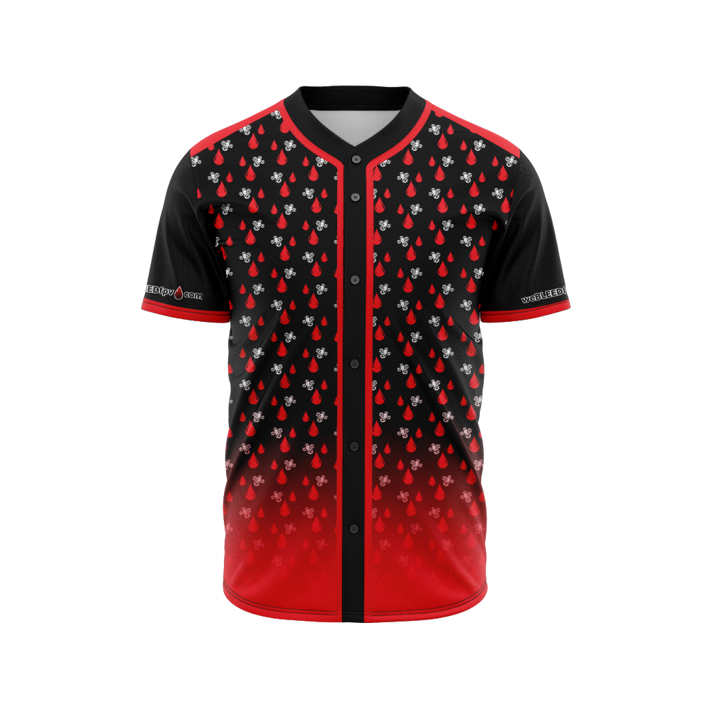 WeBleedFPV | Immortal Series | Baseball Jersey Black