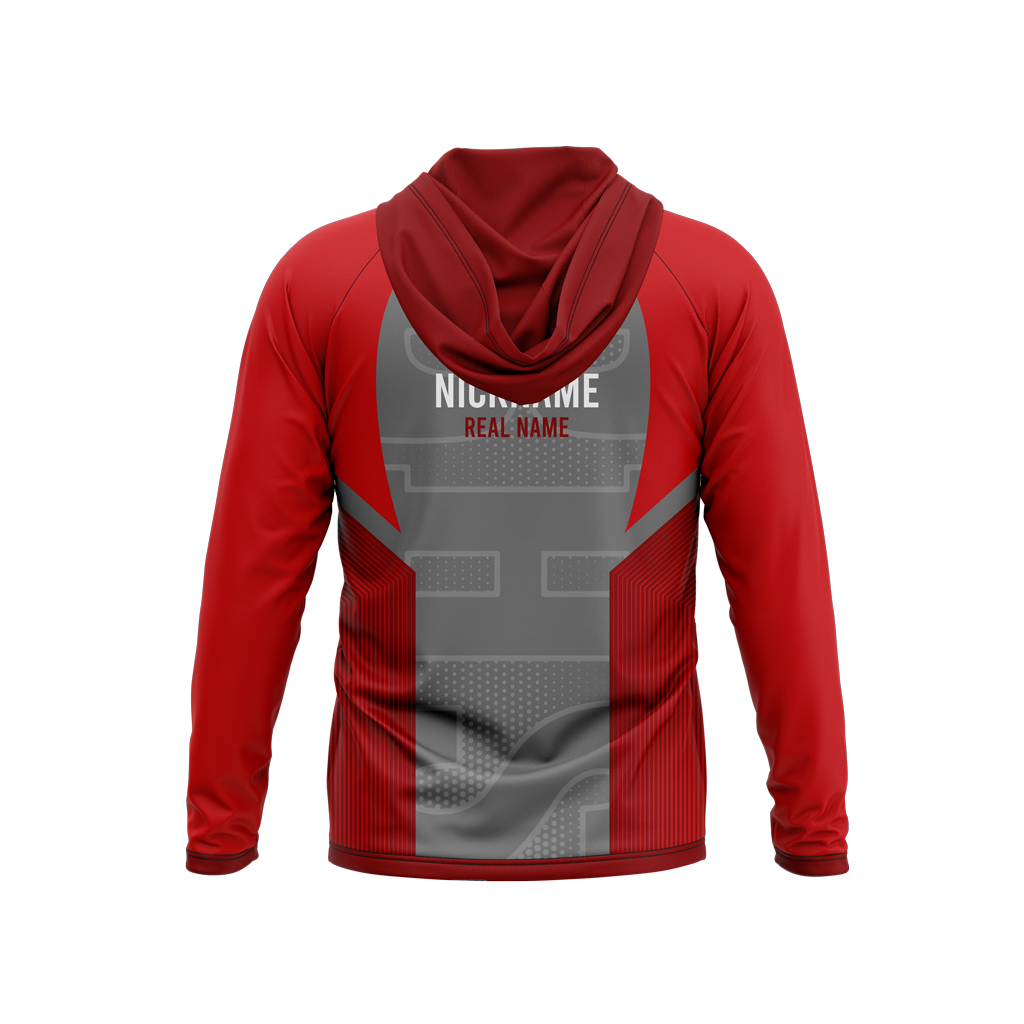 Bellevue High School | Phantom Series | Raglan Long Sleeve Hooded T-Shirt