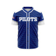 Bethel University Pilots | Baseball Jersey Blue