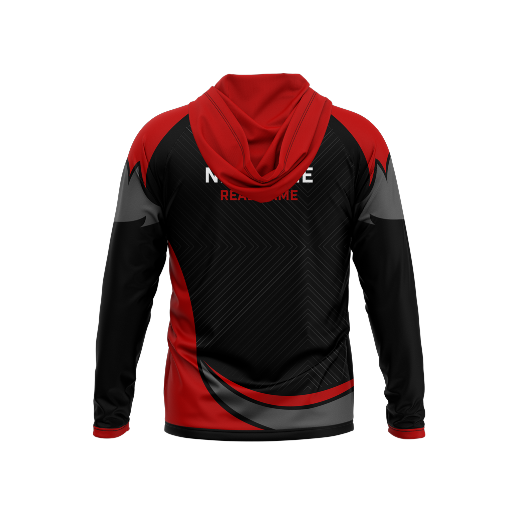 Bison Esports | Phantom Series | Raglan Long Sleeve Hooded T-Shirt