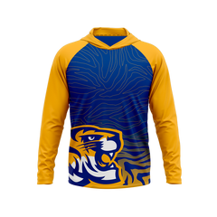 Central Christian Kansas | Phantom Series | Raglan Long Sleeve Hooded T-Shirt