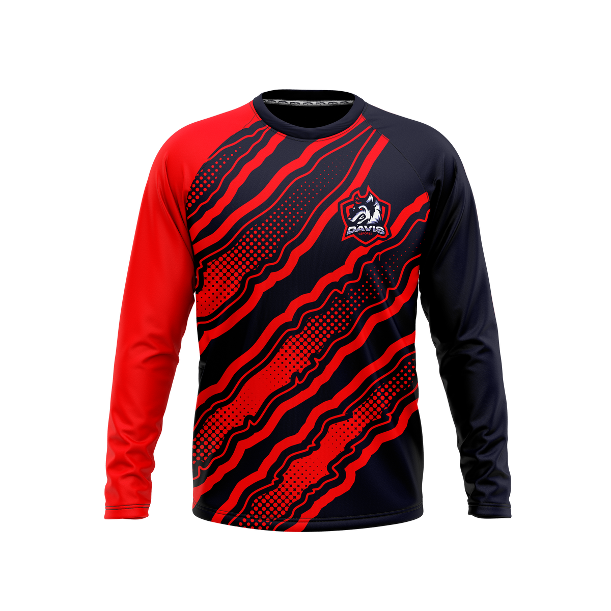 Davis Public Schools | Phantom Series | Raglan Long Sleeve T-Shirt
