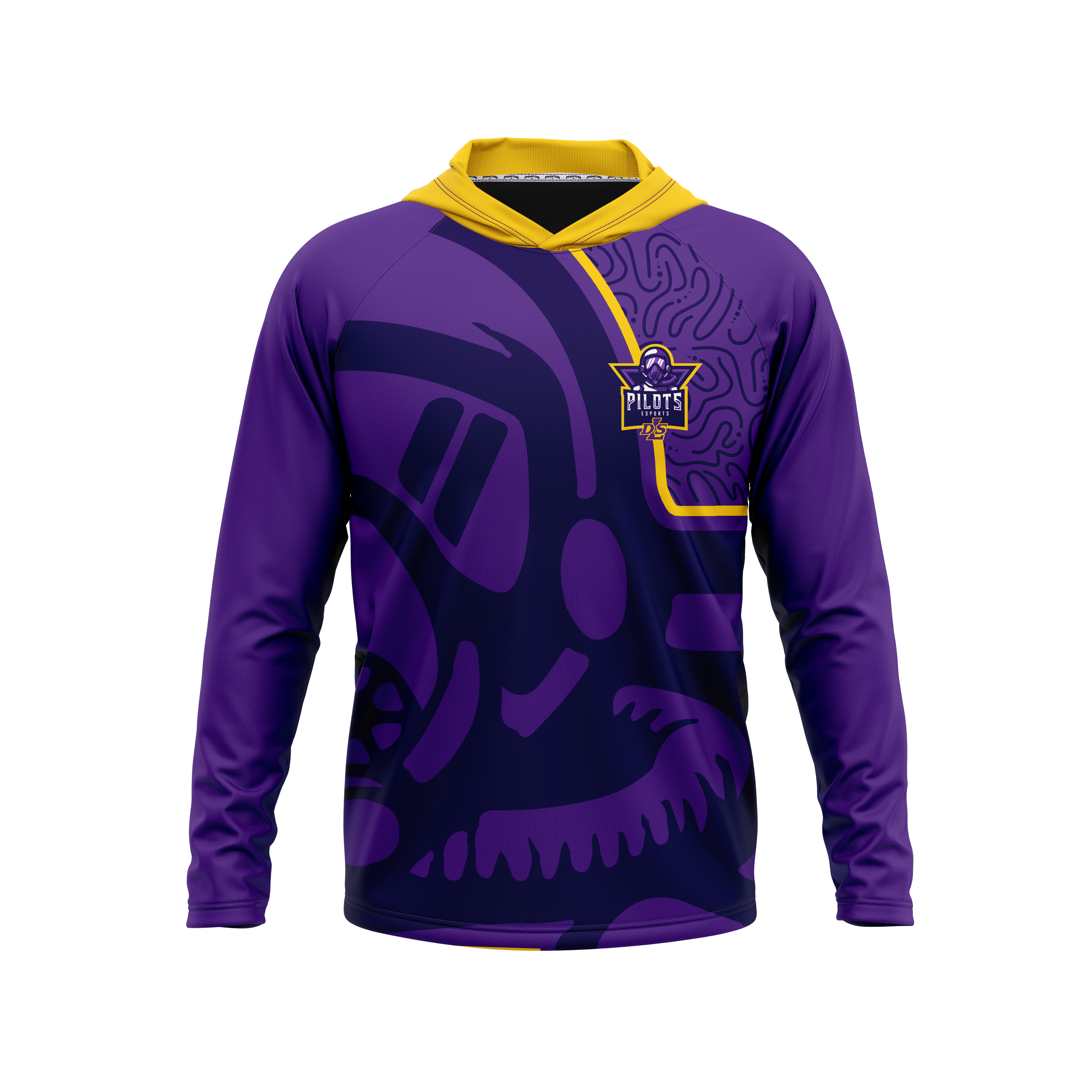 De La Salle High School | Phantom Series | Raglan Long Sleeve Hooded T-Shirt