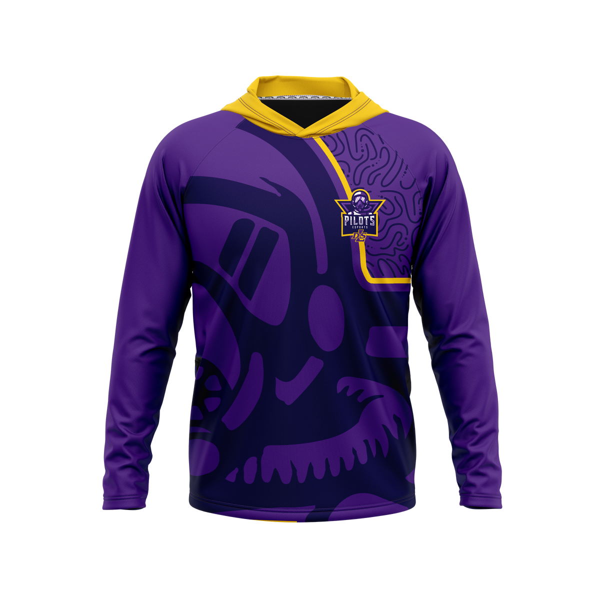 De La Salle High School | Phantom Series | Raglan Long Sleeve Hooded T-Shirt