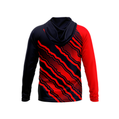 Davis Public Schools | Phantom Series | Raglan Long Sleeve Hooded T-Shirt