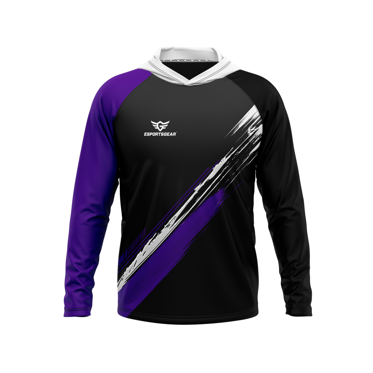EsportsGear Mock | Sublimated Tops | Long Sleeve Hooded T-Shirt