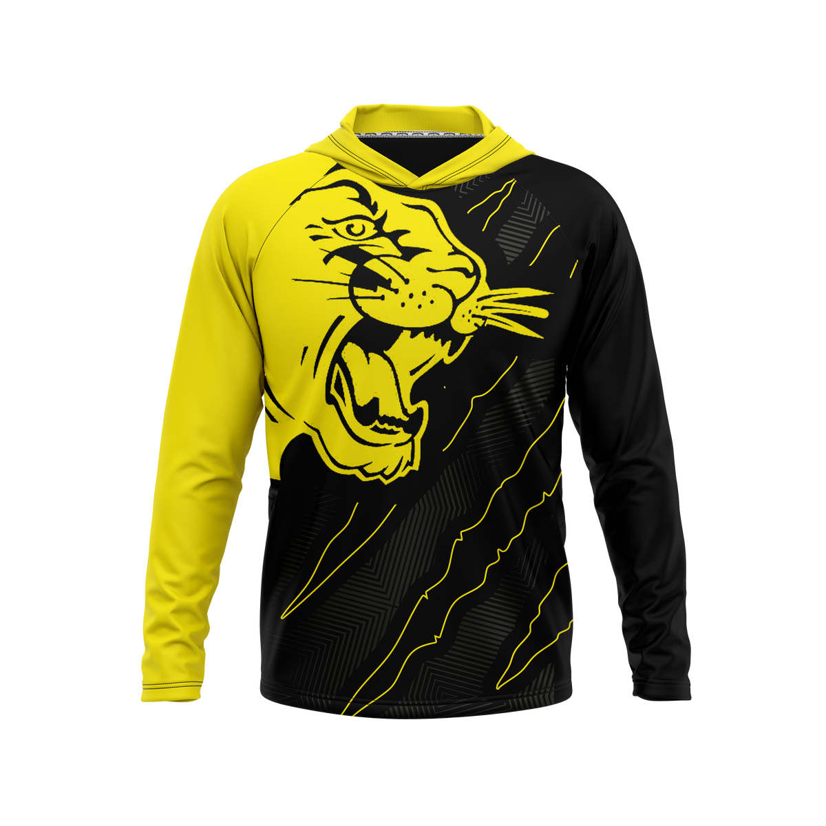 Carroll County High School | Phantom Series | Raglan Long Sleeve Hooded T-Shirt