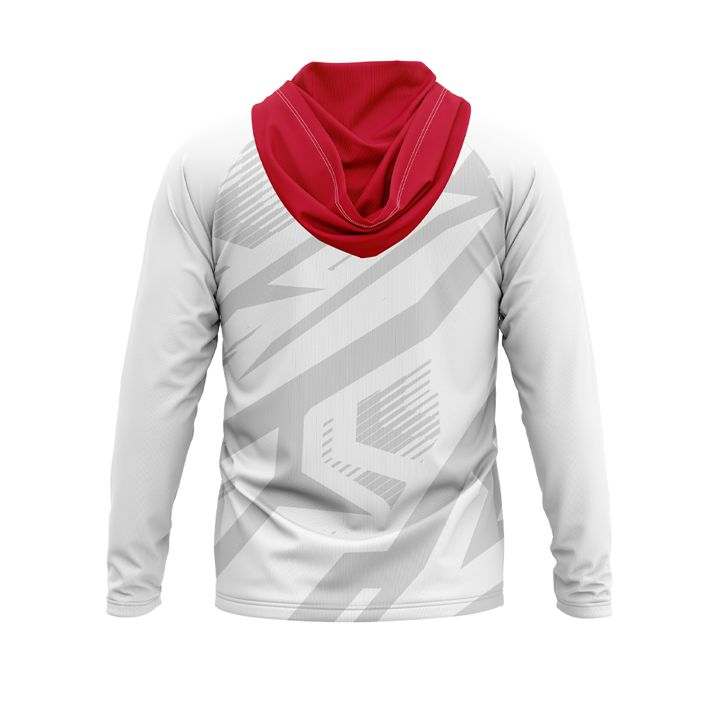 Western Colorado University | White | Raglan Long Sleeve Hooded T-Shirt