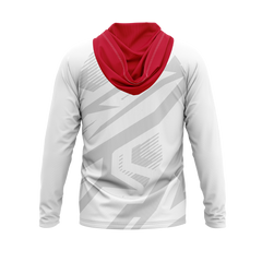 Western Colorado University | White | Raglan Long Sleeve Hooded T-Shirt