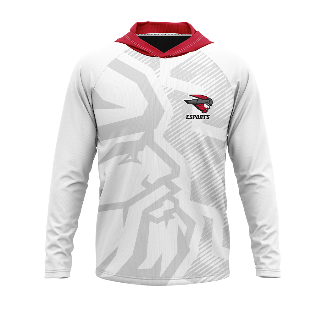 Western Colorado University | White | Raglan Long Sleeve Hooded T-Shirt