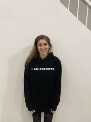 I AM ESPORTS" Black Women's Hoodie [LIMITED]