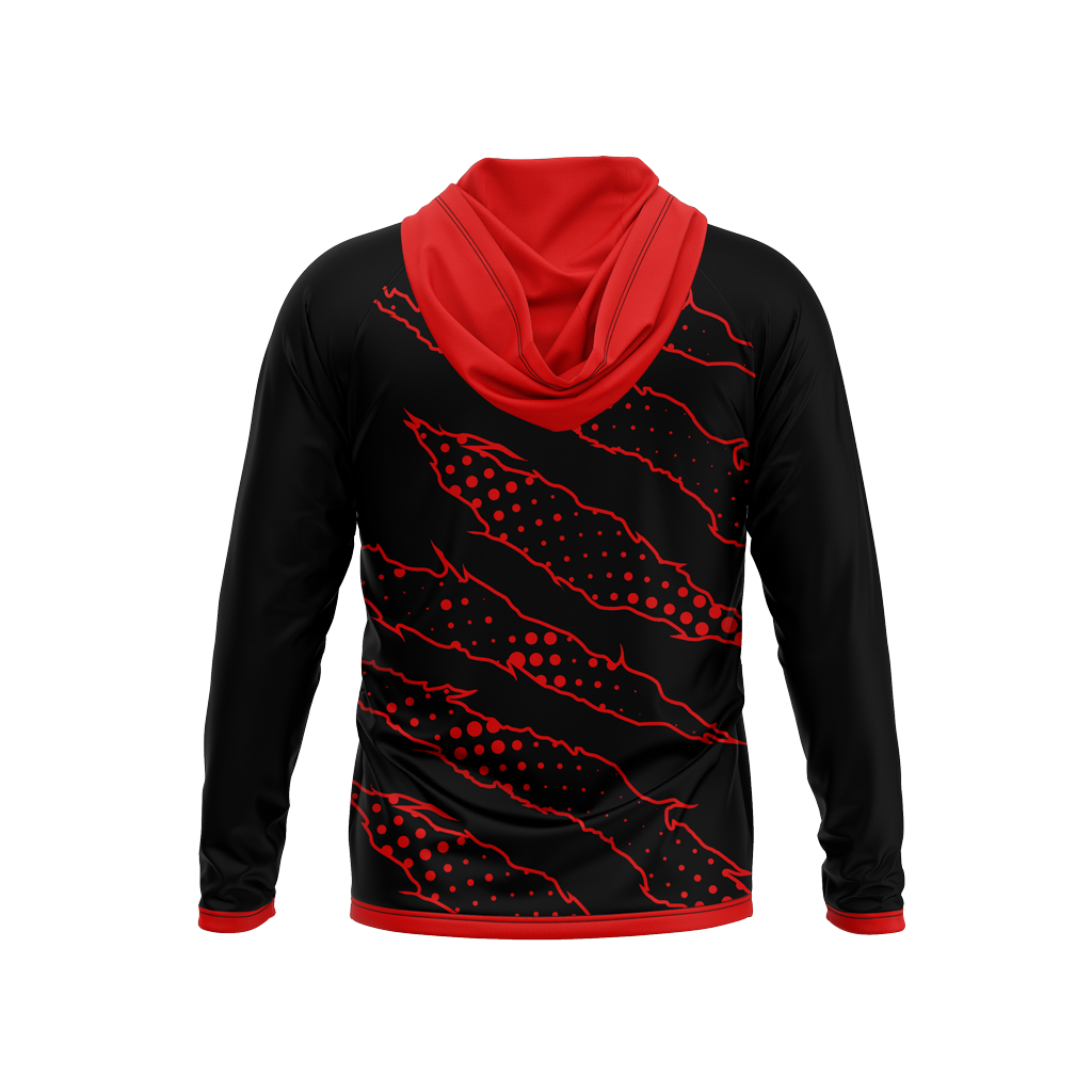 Fort Scott High School | Phantom Series | Raglan Long Sleeve Hooded T-Shirt
