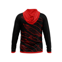 Fort Scott High School | Phantom Series | Raglan Long Sleeve Hooded T-Shirt