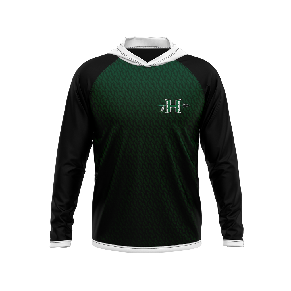 Hopatcong Esports | Phantom Series | Raglan Long Sleeve Hooded T-Shirt