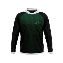 Hopatcong Esports | Phantom Series | Raglan Long Sleeve Hooded T-Shirt