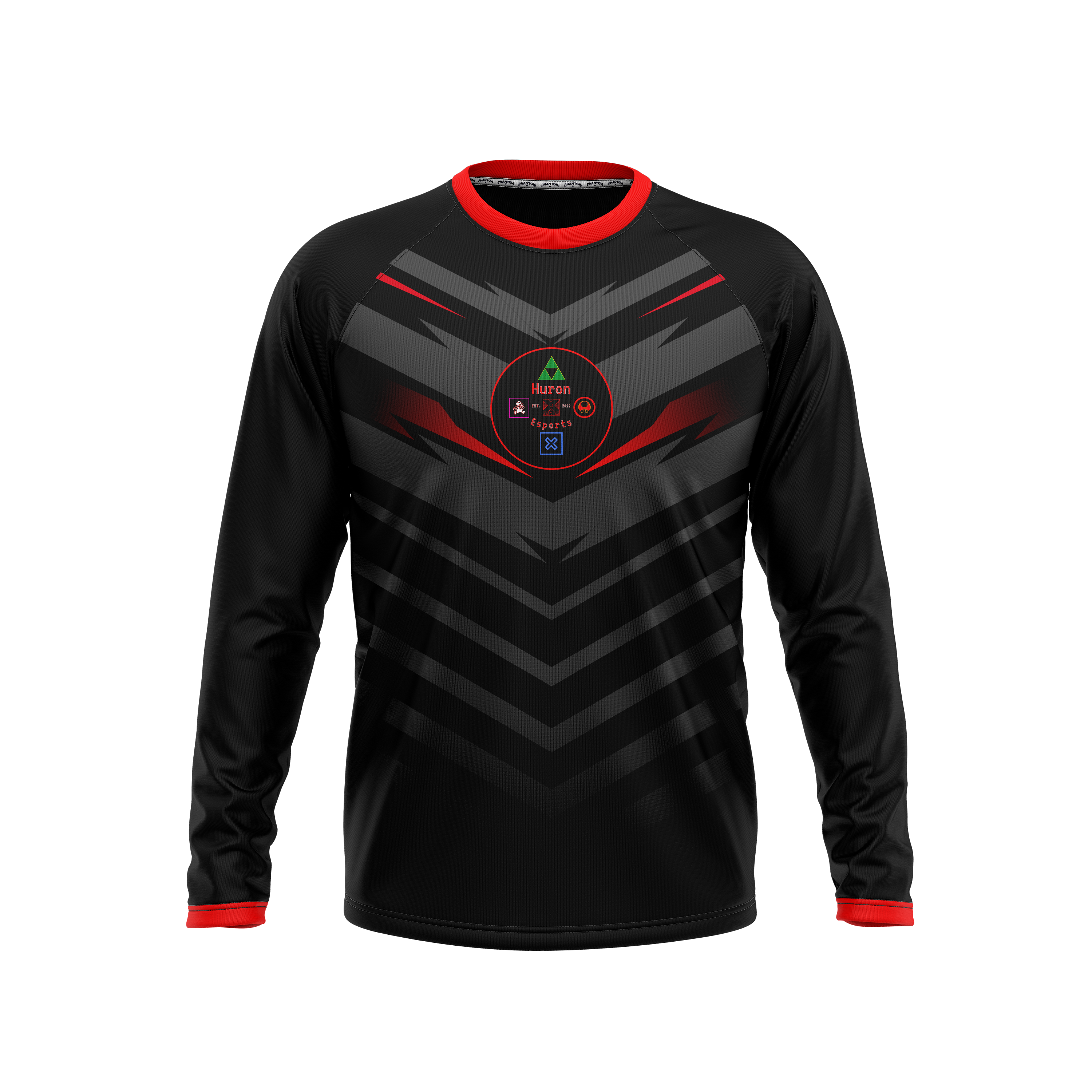 Huron High School Raglan Long Sleeve T-Shirt