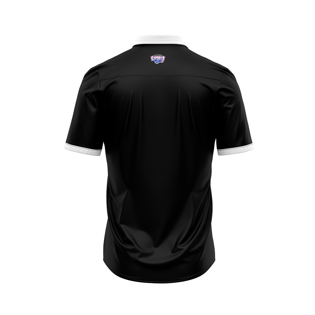 Hutchinson Esports  | Button Up Polo Black