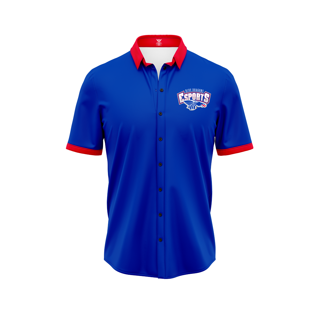 Hutchinson Esports  | Button Up Polo Alt