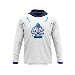 John Jay College Wholesale | Raglan Long Sleeve Hooded T-Shirt