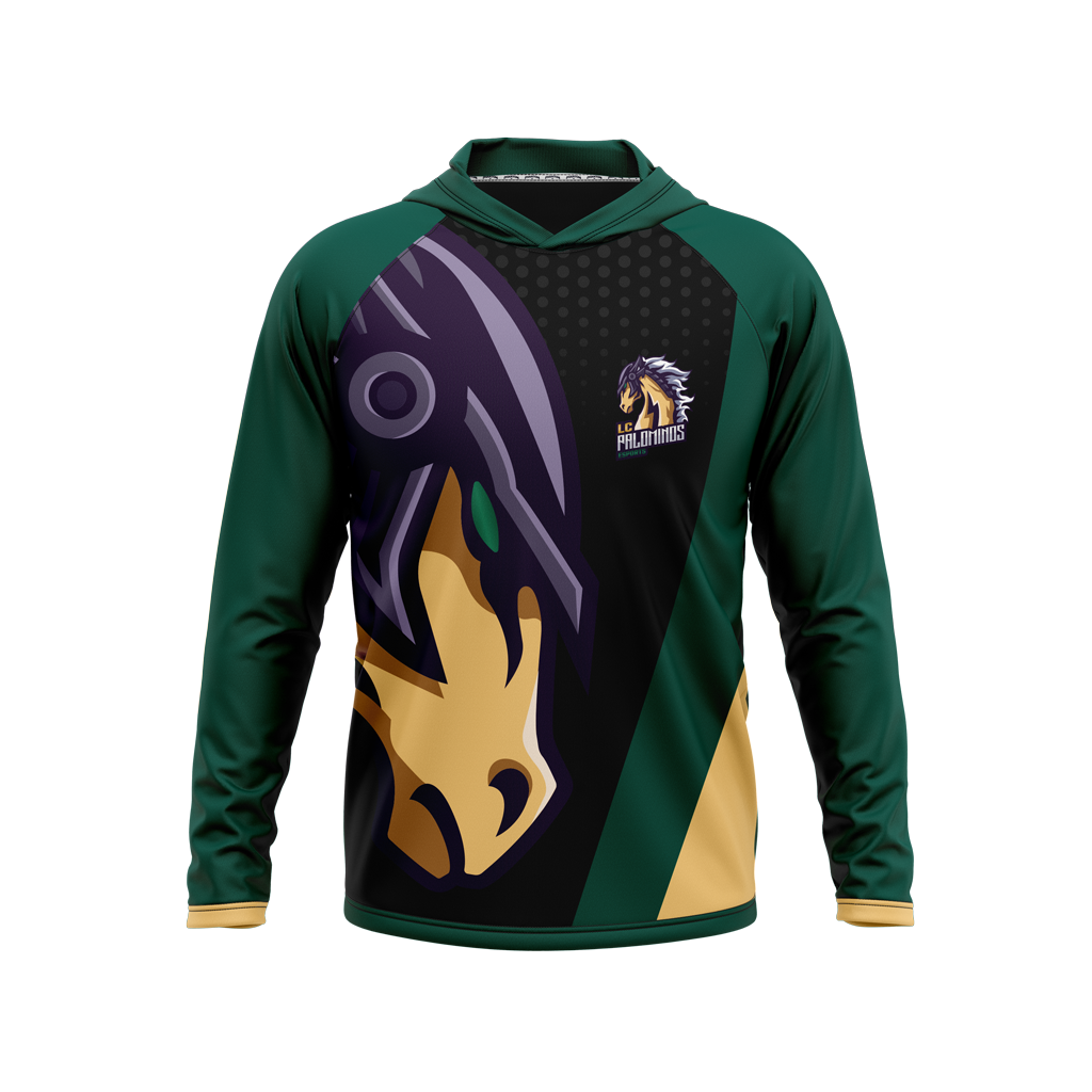 Laredo College | Phantom Series | Raglan Long Sleeve Hooded T-Shirt