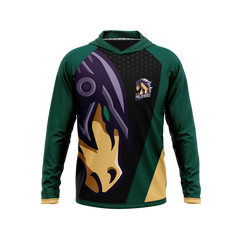 Laredo College | Phantom Series | Raglan Long Sleeve Hooded T-Shirt