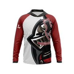 Orange Lutheran High School | Phantom Series | Raglan Long Sleeve Hooded T-Shirt