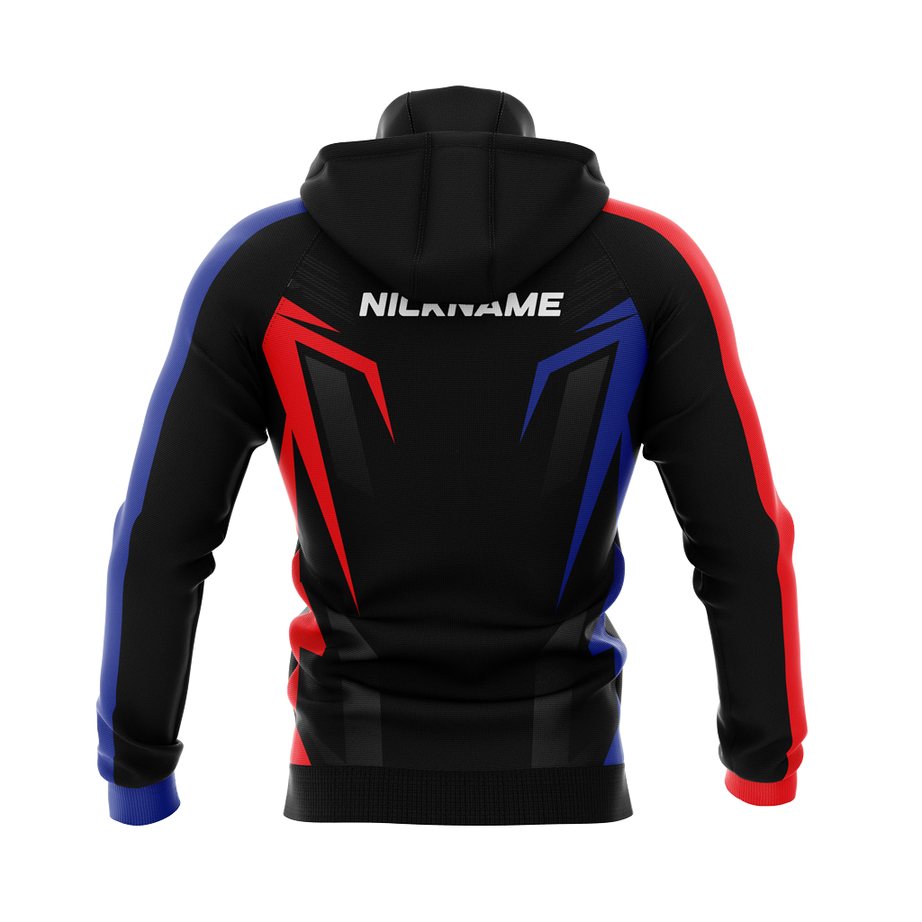 Plainfield High School | Sublimated | Black Pullover Hoodie