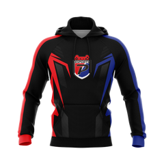 Plainfield High School | Sublimated | Black Pullover Hoodie