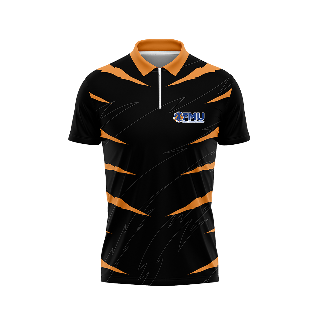 Florida Memorial University | Black | Quarter Zip Polo