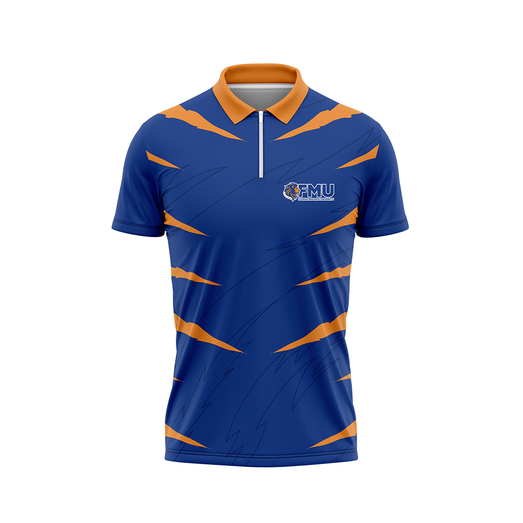 Florida Memorial University | Blue | Quarter Zip Polo