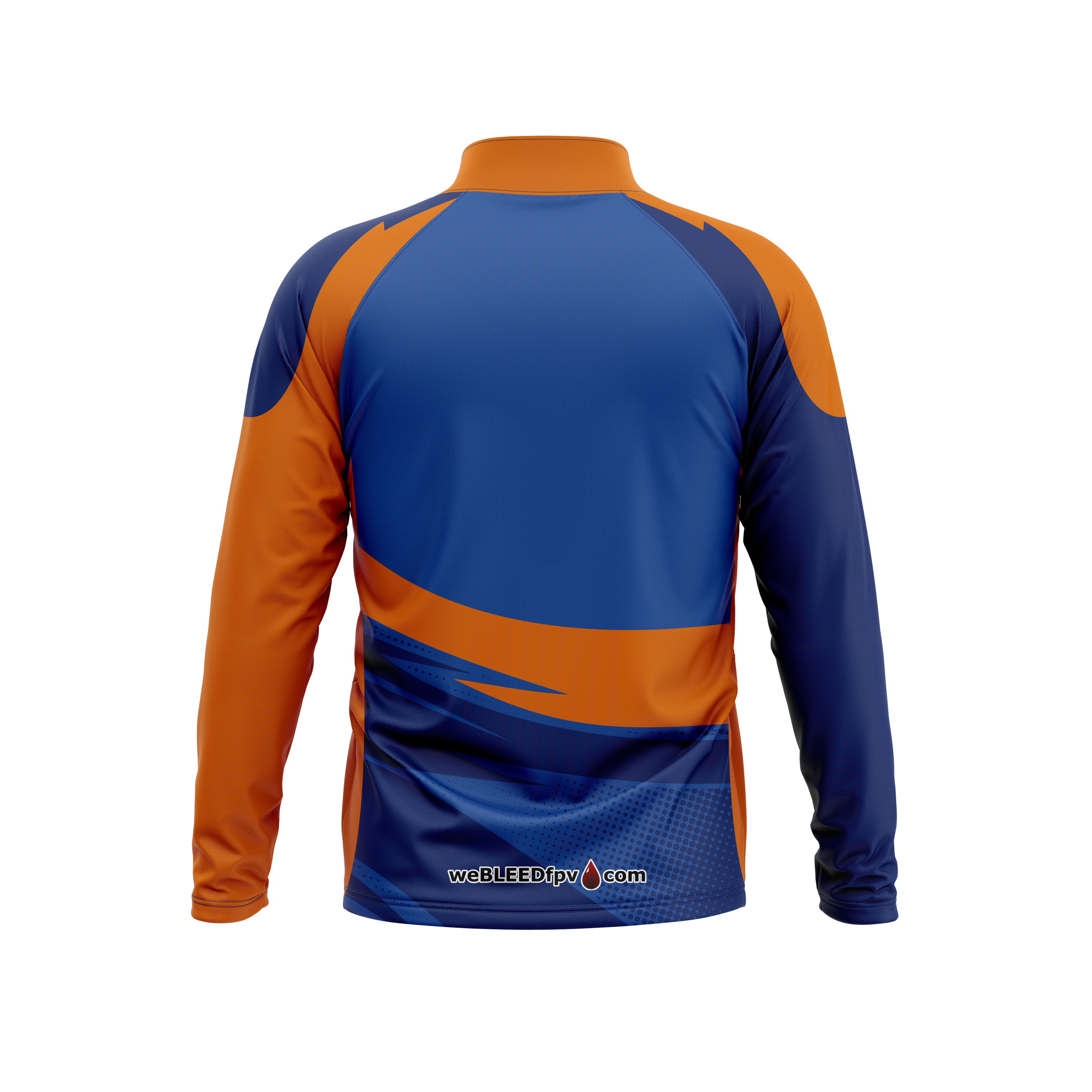 WeBleedFPV | Immortal Series | Orange Quarter Zip Pullover [no names]