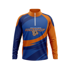 WeBleedFPV | Immortal Series | Orange Quarter Zip Pullover [no names]