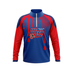 WeBleedFPV | Immortal Series | Red Quarter Zip Pullover