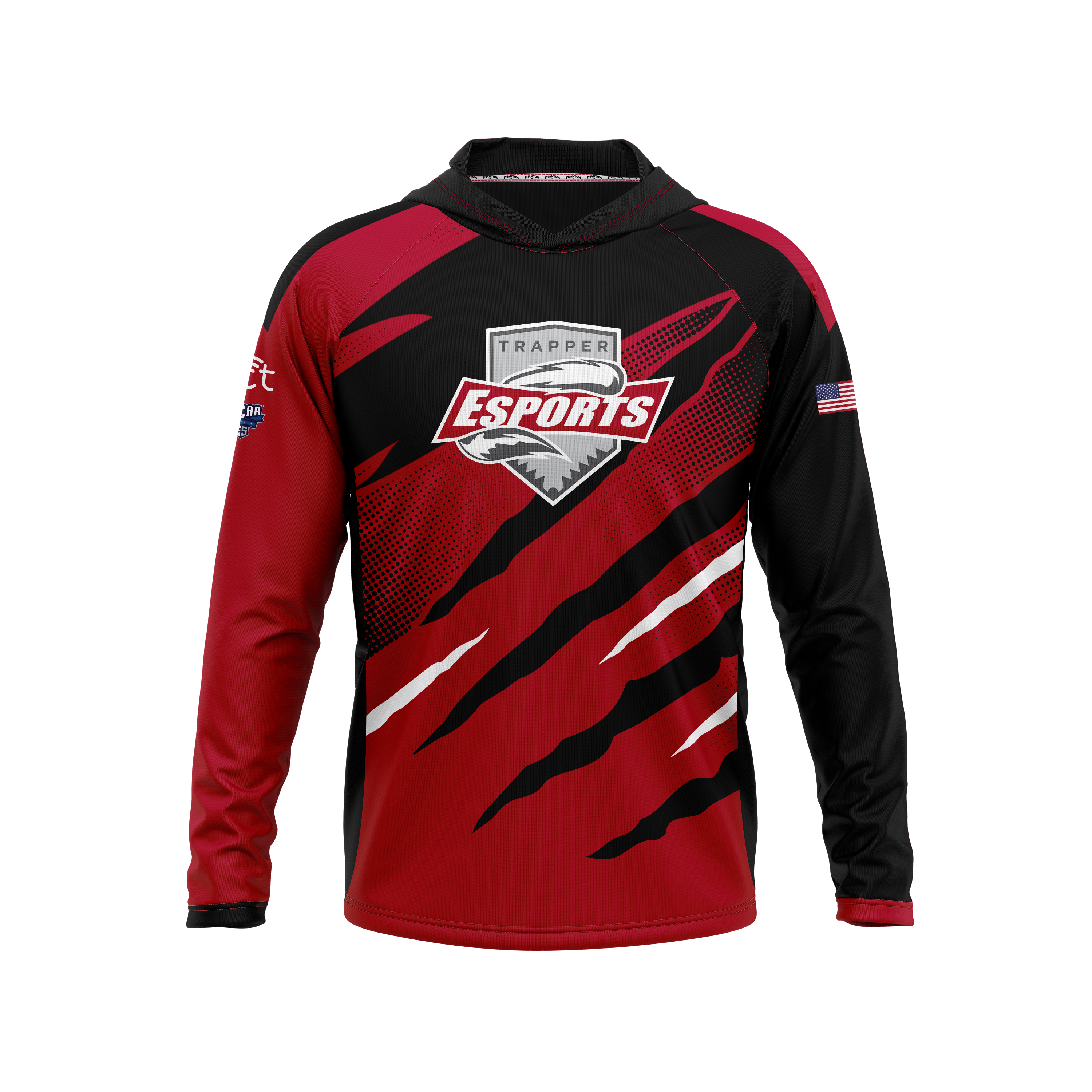 Northwest College | Phantom Series | Raglan Long Sleeve Hooded T-Shirt