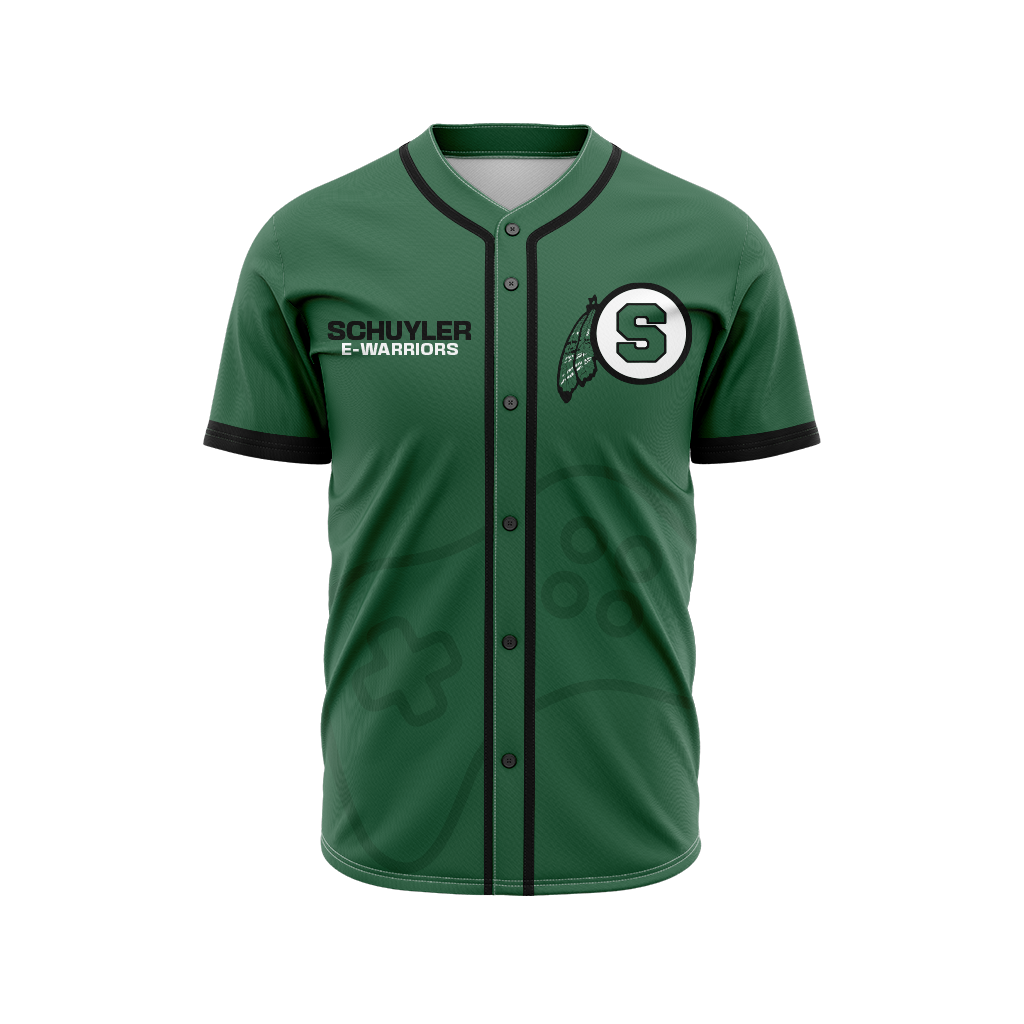Schuyler Central High School | Baseball Jersey Green
