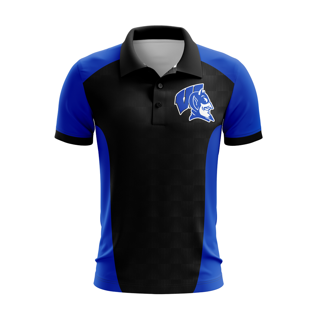Wayne High School | Black Button Up Polo