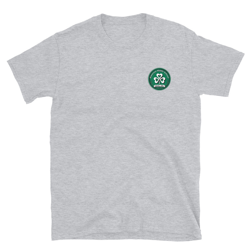 Enid Public Schools [Emerson] | On Demand | Embroidered Short-Sleeve Unisex T-Shirt